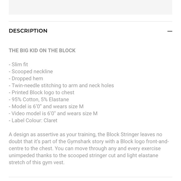 *SOLD* GYMSHARK Block Stringer Racerback Tank - Picture 7 of 7